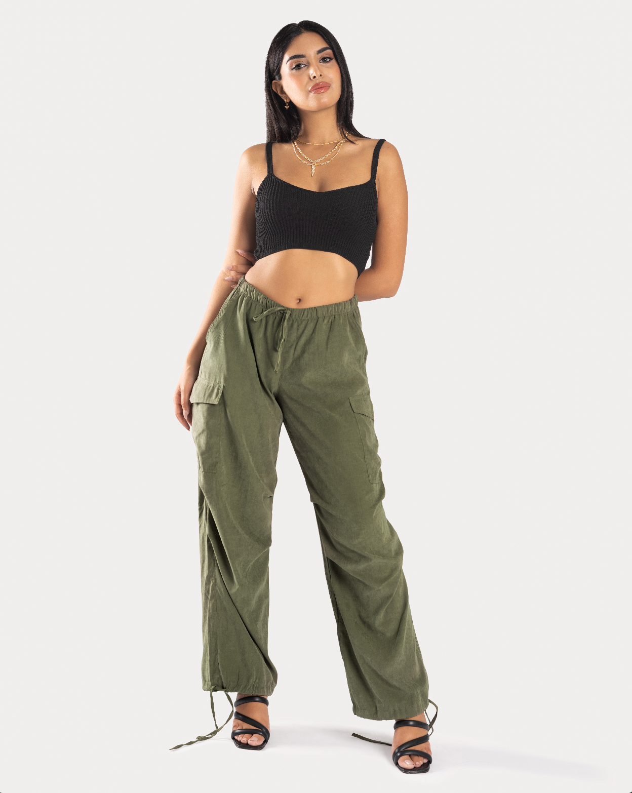 STYLE-Olive-Parachute Pants